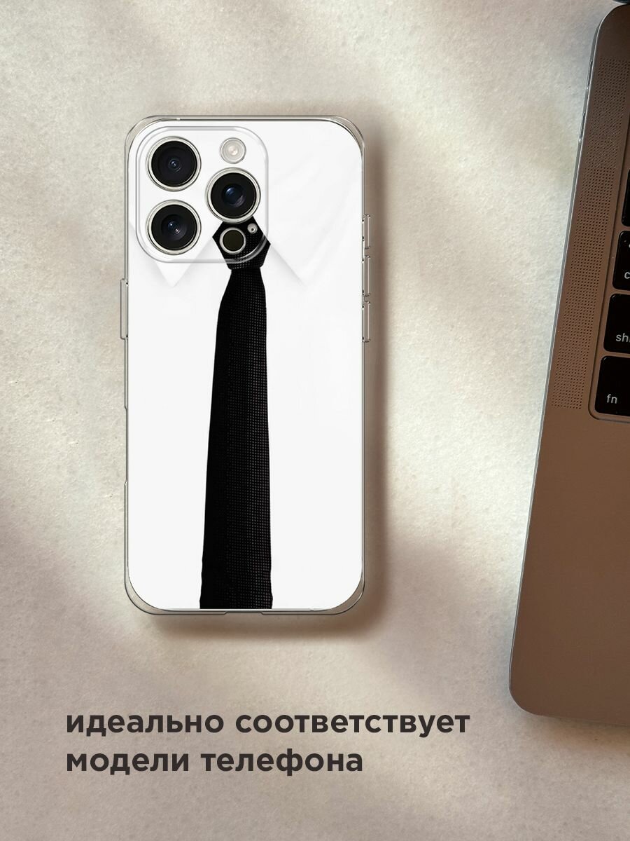 Чехол на Apple iPhone 16 Pro / Айфон 16 Про с принтом "Галстук" — фото 1