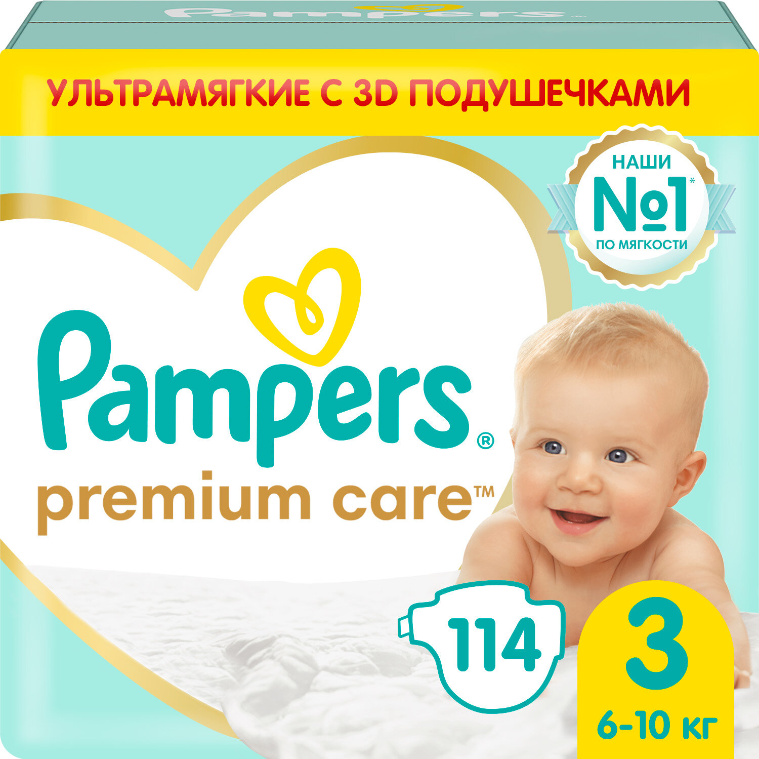 Pampers Premium Care  3, 114 , 6kg-10kg