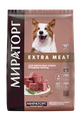 Сухой корм для собак Мираторг Extra Meat с мраморной говядиной Black Angus (для средних и крупных пород) 