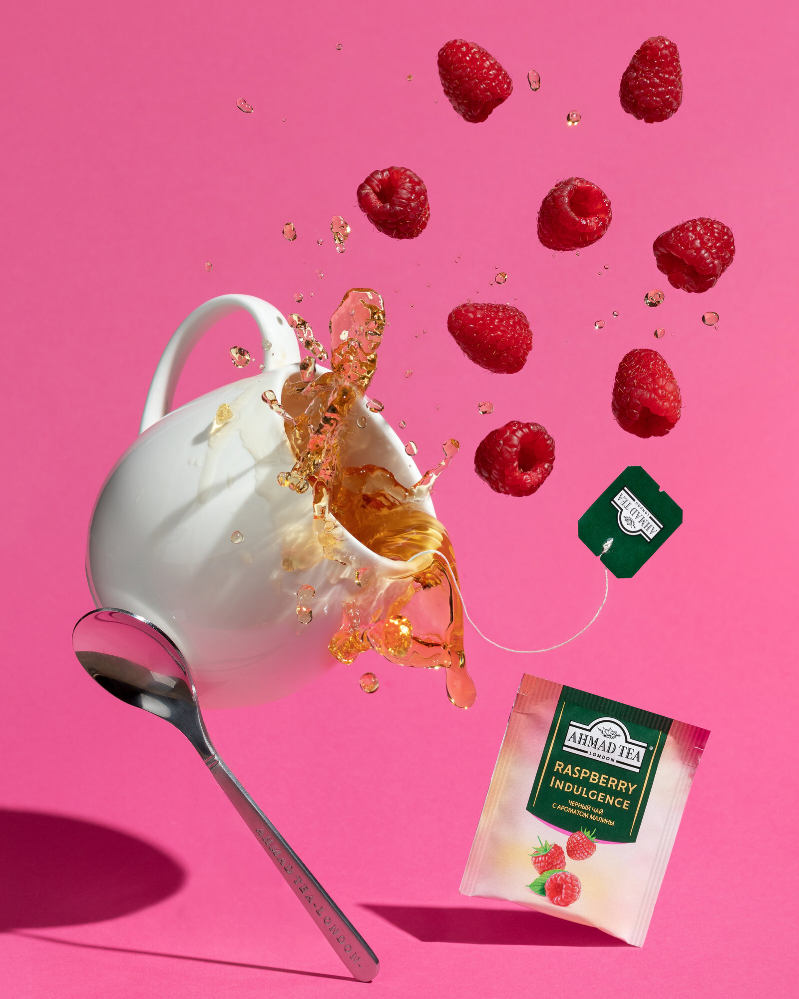 Чай черный Ahmad Tea Малиновое лакомство, 25x1,5 г - фото №5