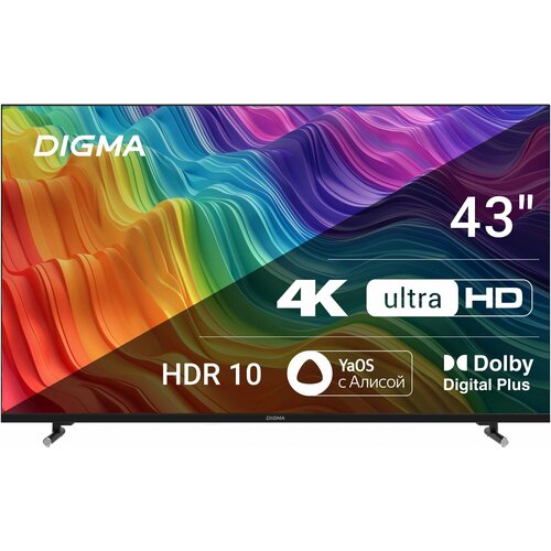 43 Телевизор DIGMA DM-LED43UBB33 VA RU черный 24488₽