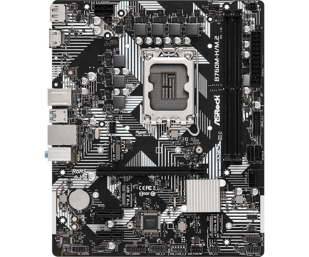 Материнская плата ASRock B760M-H/M.2