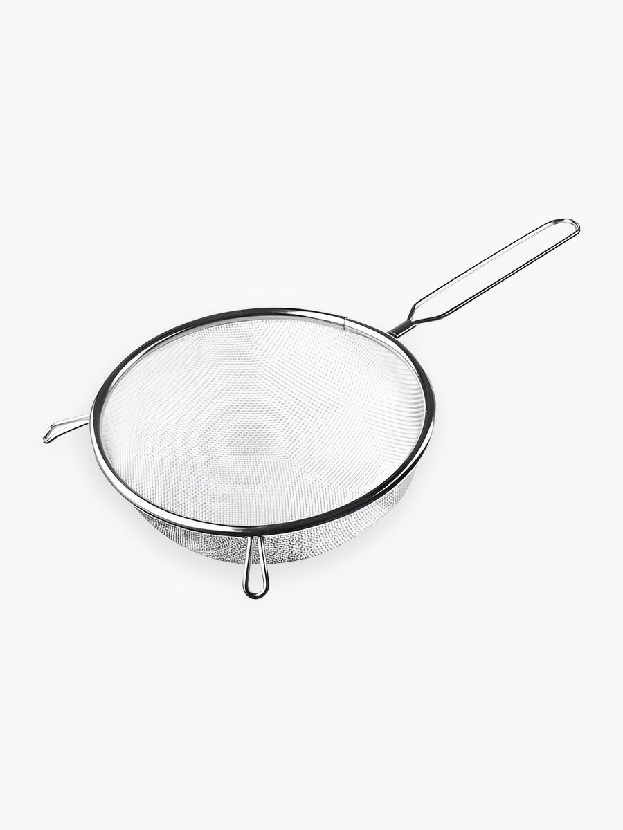 Дуршлаг металлический с ручкой PERFECTO LINEA 24-020016 из нержавеющей стали, 16 см