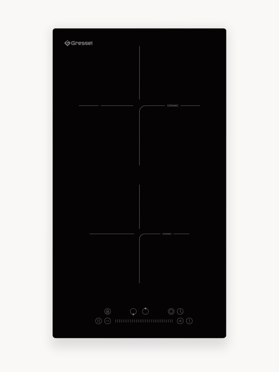 Встраиваемая электрическая варочная панель Gressel U30D28S100, 30 см, 3200Вт, Slider control