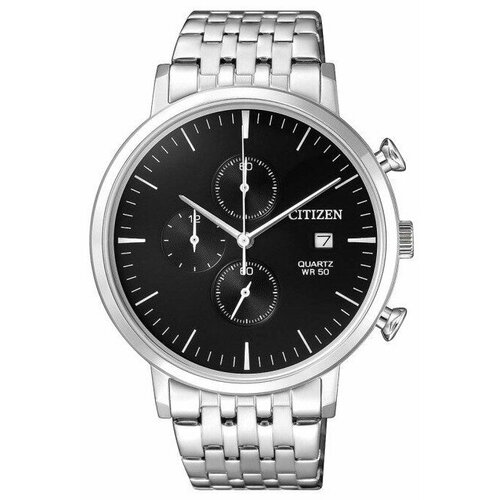 часы citizen bi5100 58a Наручные часы CITIZEN, черный, серебряный