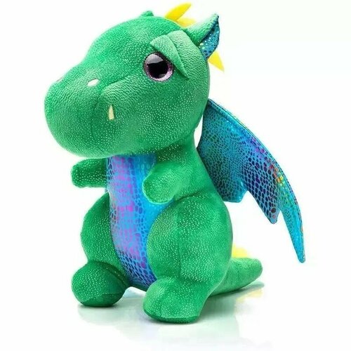 фото Мягкая игрушка дракон 25 см зелёный нет бренда