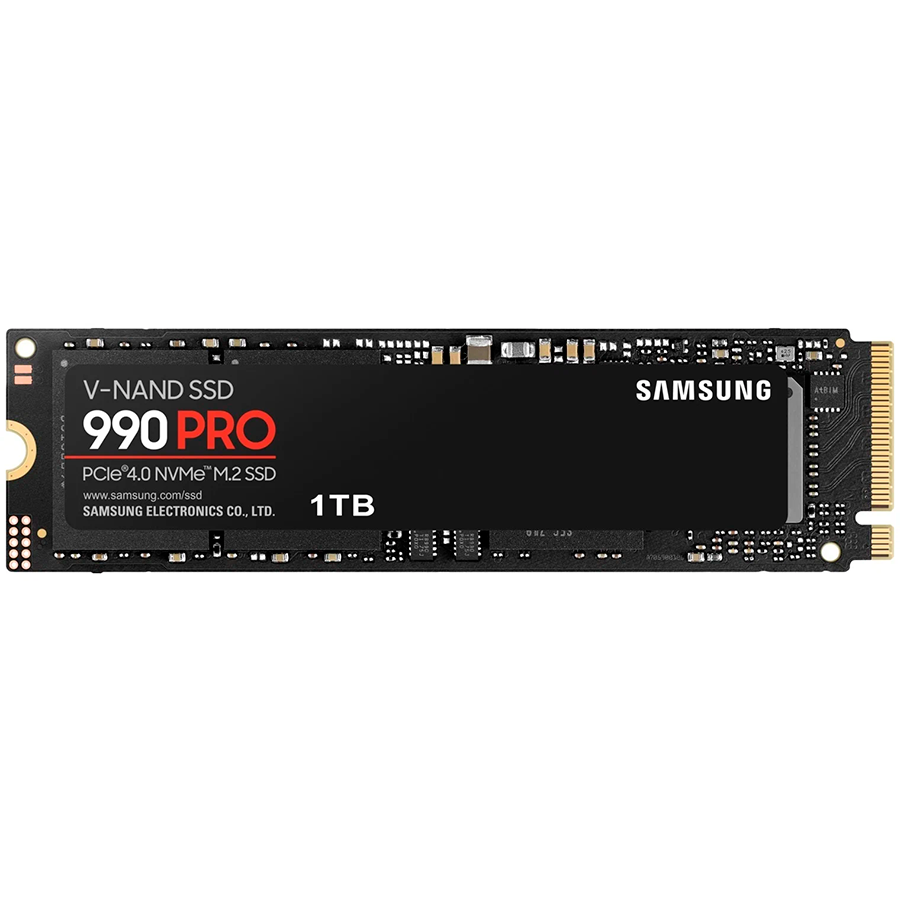 Samsung Твердотельный накопитель Samsung 990 PRO 1 ТБ M.2 (MZ-V9P1T0BW)