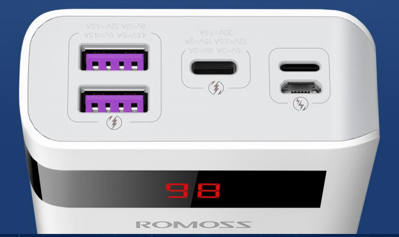 Внешний аккумулятор (Power Bank) Romoss Sense 6PS Pro, 20000мAч, белый — фото 3