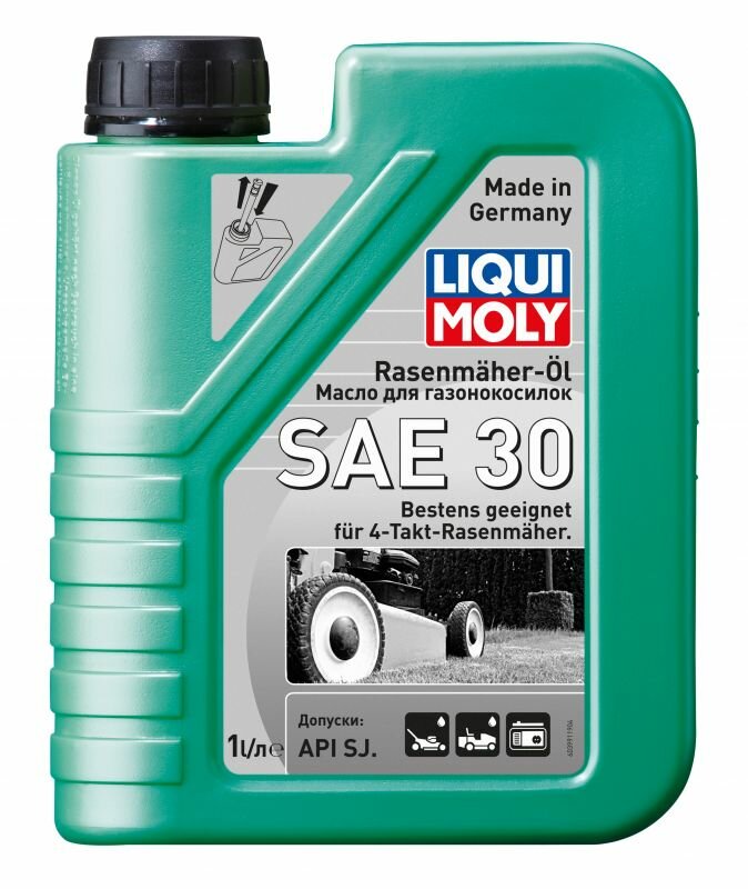 Моторное масло LIQUI MOLY Rasenmaher-Oil 30 4T, минеральное, 1л (3991)