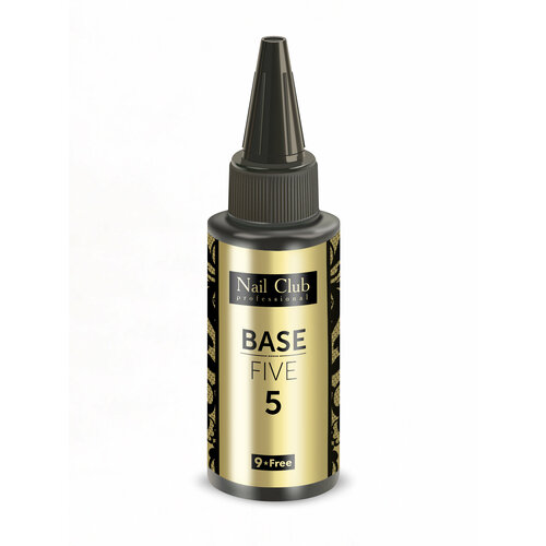 Nail Club professional Базовое покрытие для ногтей BASE FIVE 5, 50 мл/1 шт. inox nail professional база rubber base 30мл