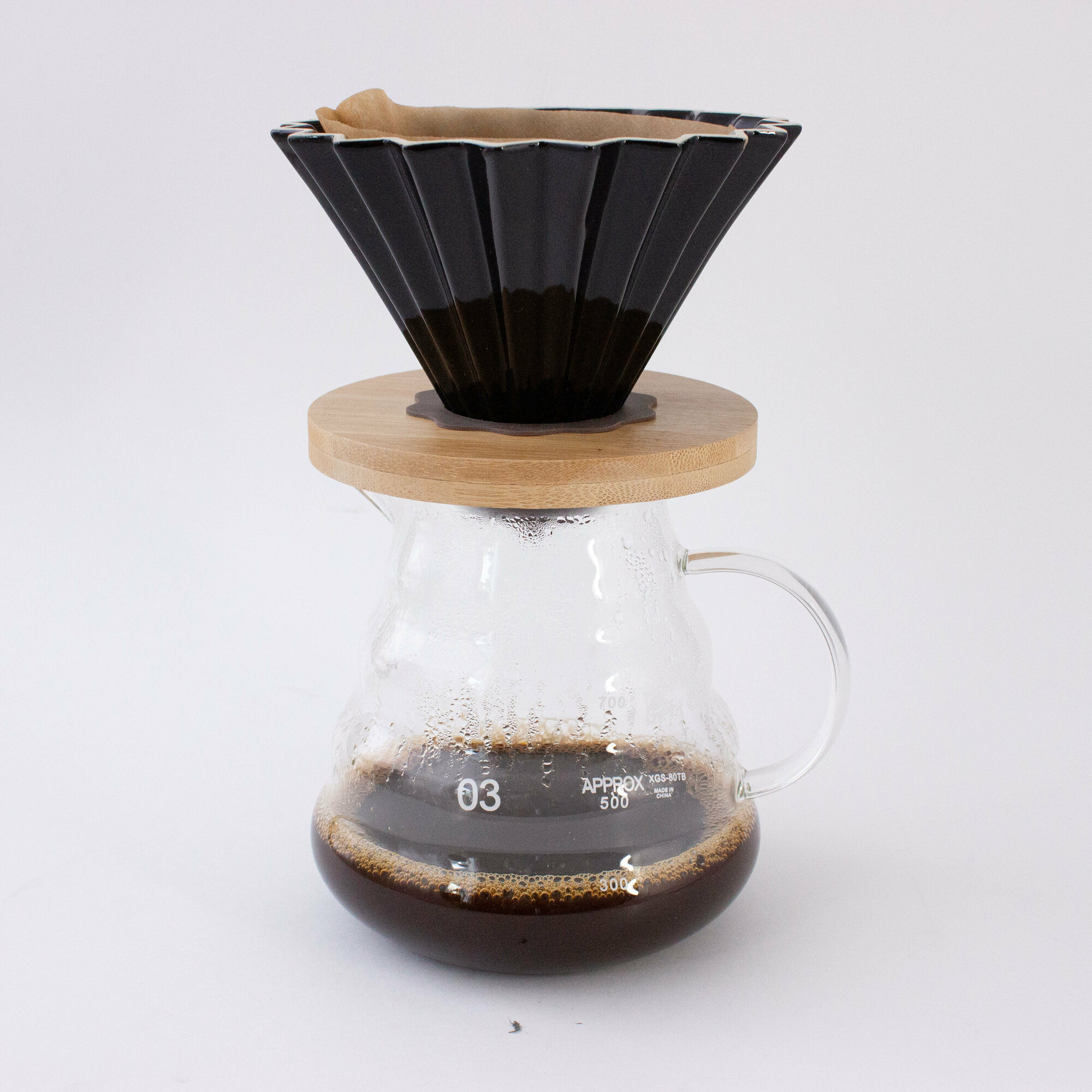 Кофейник-чайник сервировочный стеклянный Agave, стекло, для кофе и чая, универсальный, 300мл — фото 1