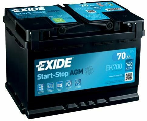 EXIDE EK700 , Аккумуятор EXIDE Испания