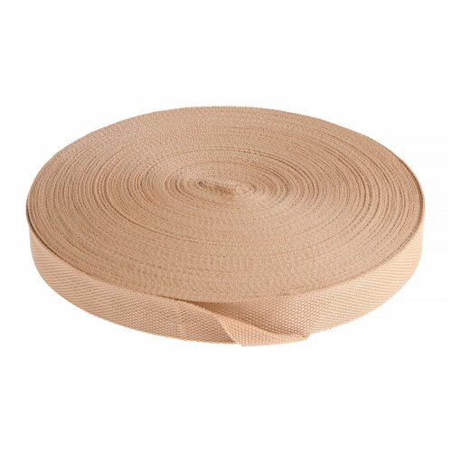 Стропа ременная 30 мм для окантовки eva ковриков катушка 50 м бежевая 1084₽