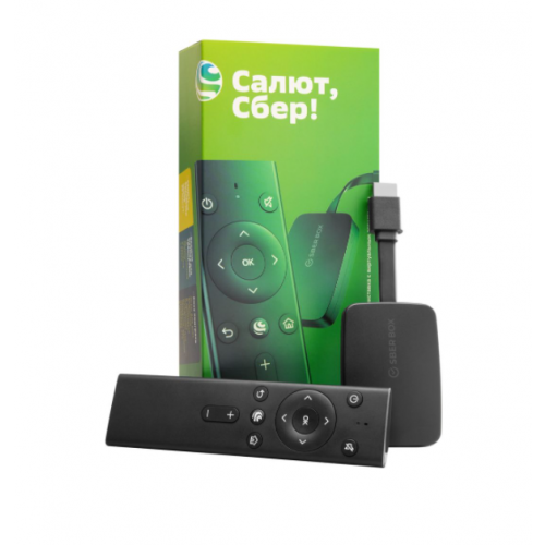 Сбердевайсы Медиаплеер сбердевайсы SBER SberBox SBDV-00002, 16ГБ черный