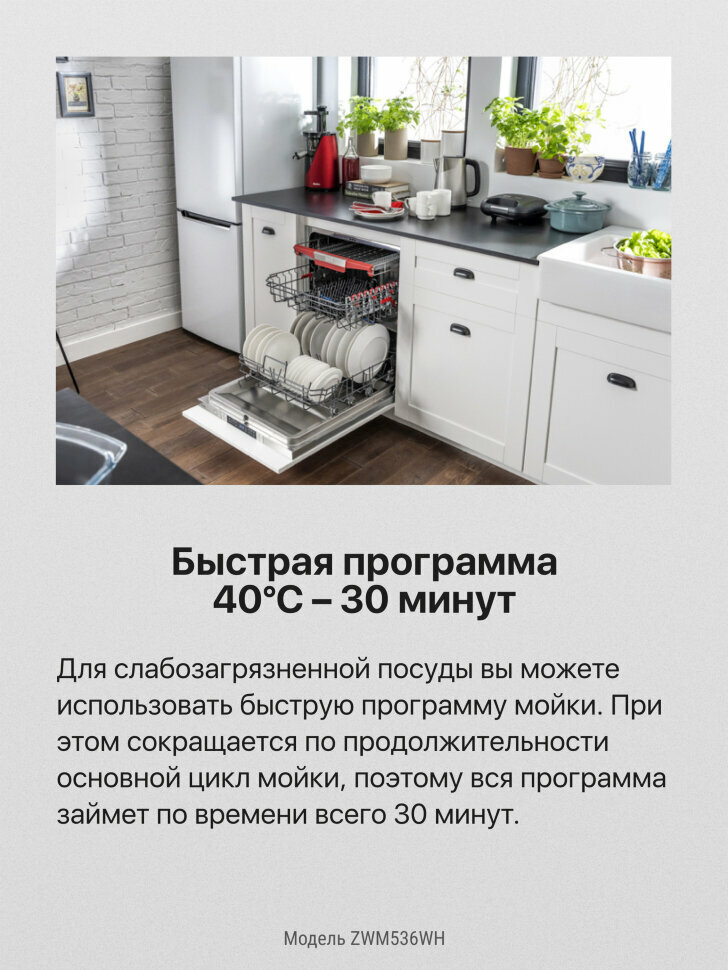 Компактная посудомоечная машина Hansa ZWM536WH