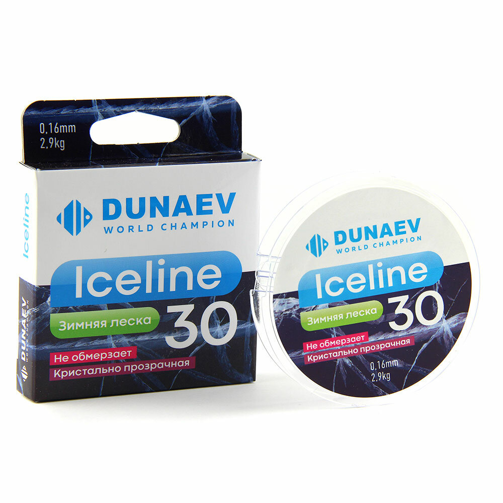 Леска DUNAEV ICE LINE 30m 0.14мм