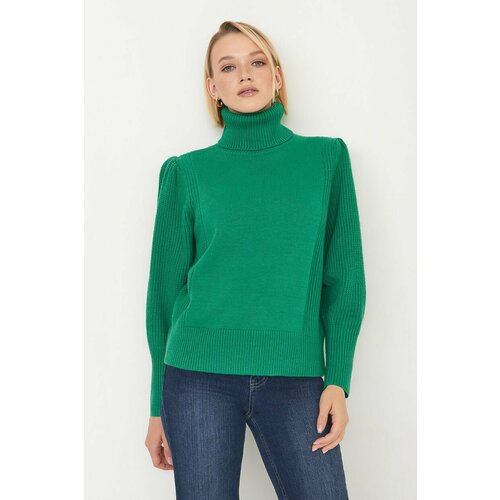 фото Свитер baon, размер 50, зеленый