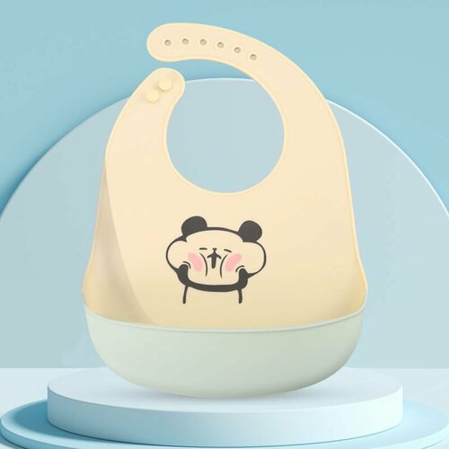 Нагрудник детский с карманом Baby Bib, слюнявчик 29х23см