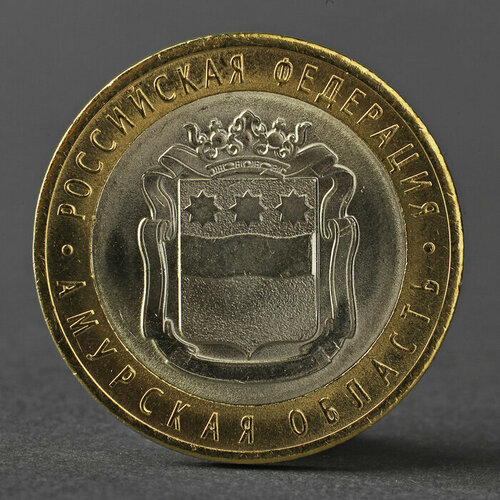 Монета 10 рублей 2016 года Амурская область
