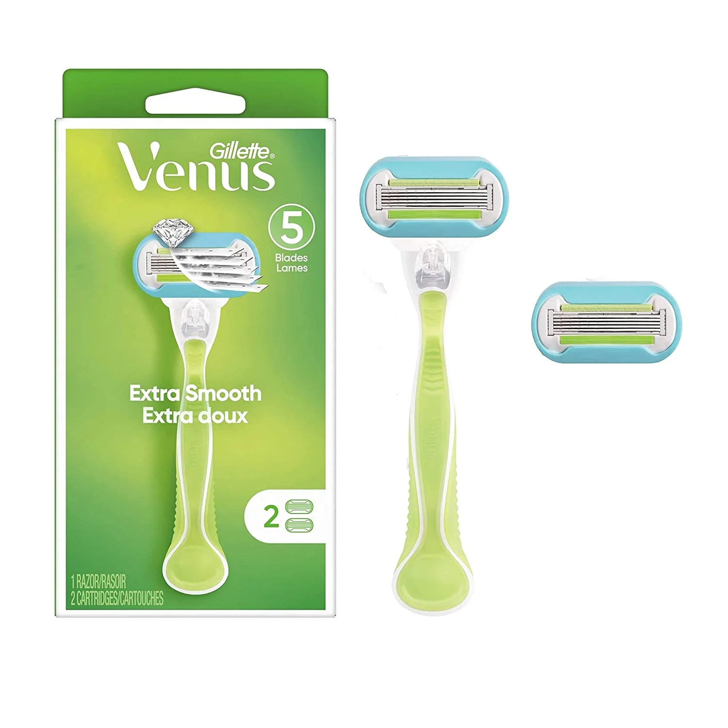 Бритва Gillette Venus Embrace, 2 сменные кассеты