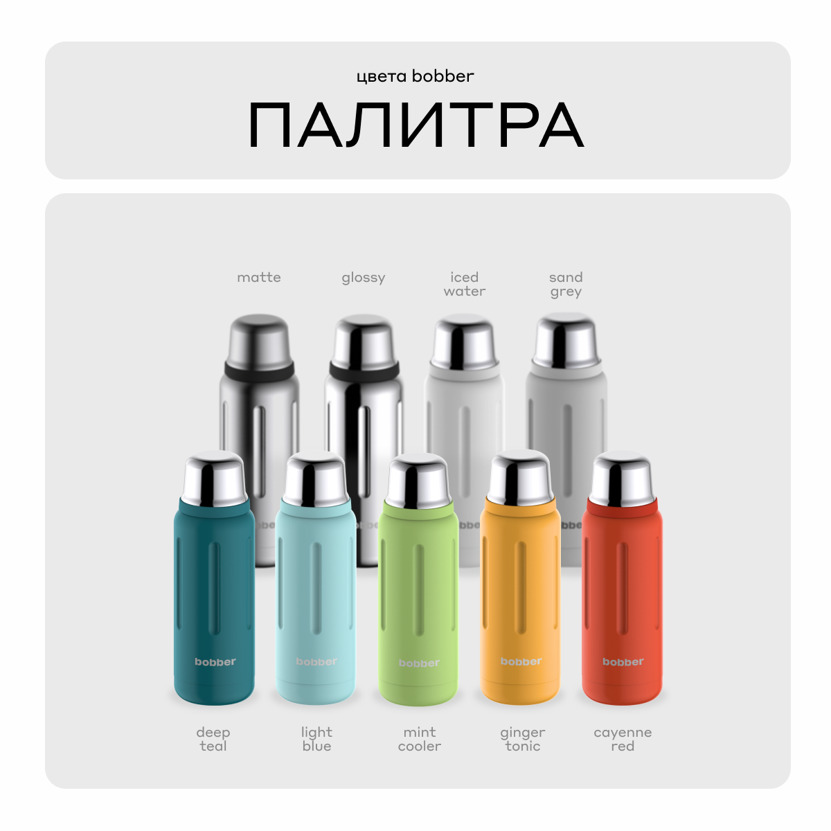 Термос Bobber Flask-770 Mint Cooler (мятный мохито) - фотография № 7