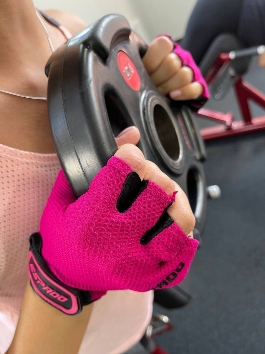 Перчатки для фитнеса ESD004 (черно-розовый / S)