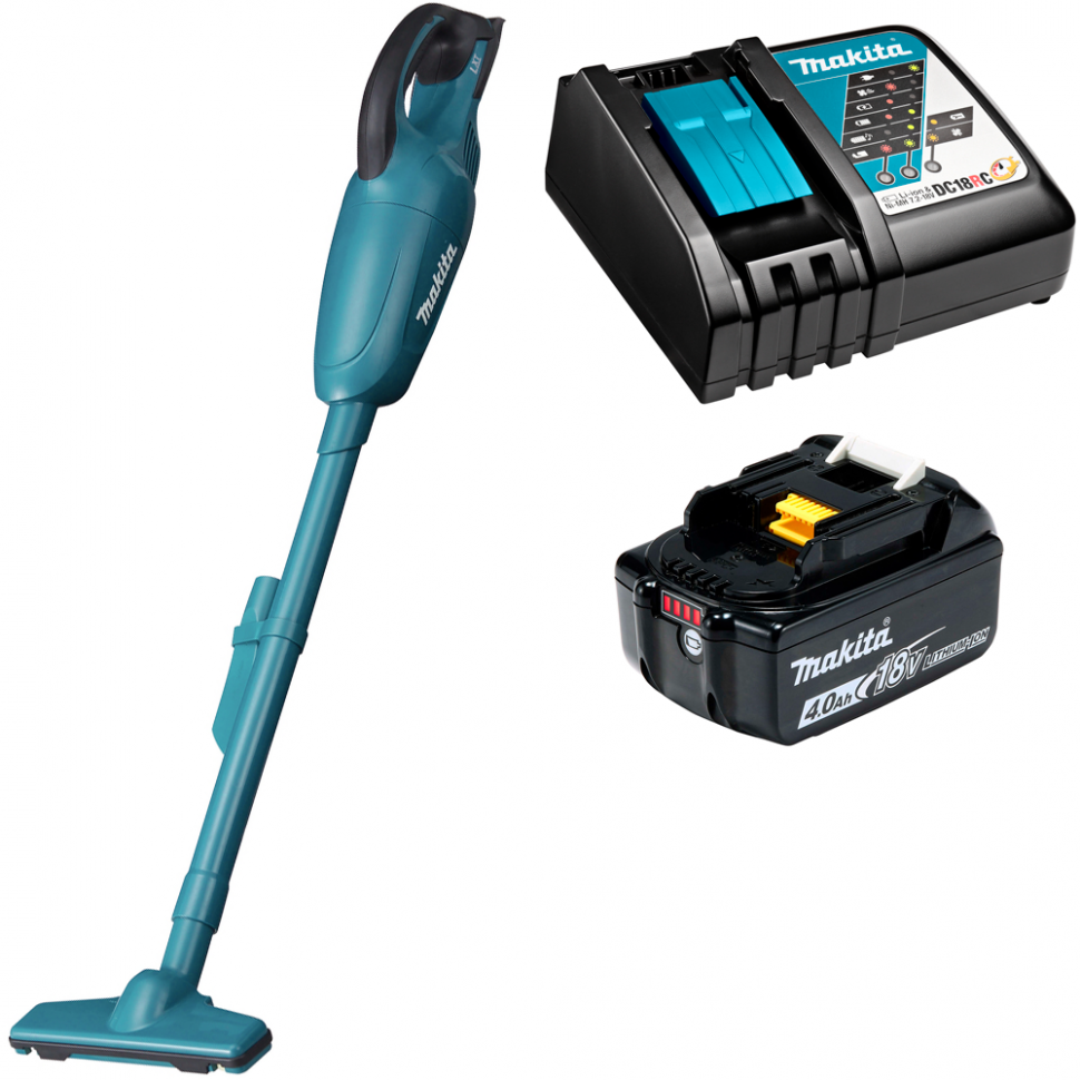 Аккумуляторный пылесос Makita DCL180RM (18V, Li-Ion, 1х4Ач, з/у)