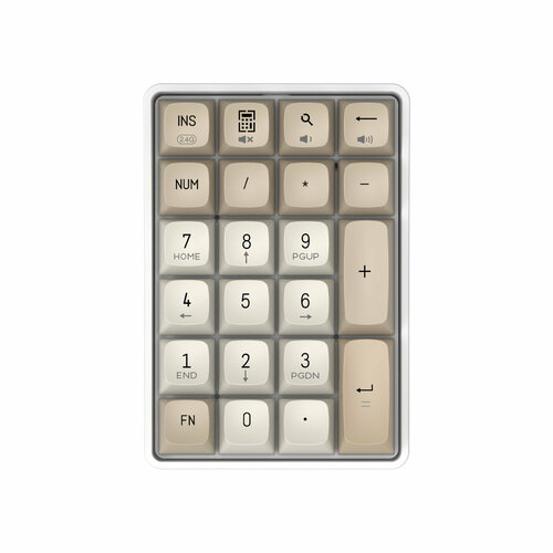 Клавиатура Aigo A18 Numpad Yellow Switch молочно-коричневый 504900₽