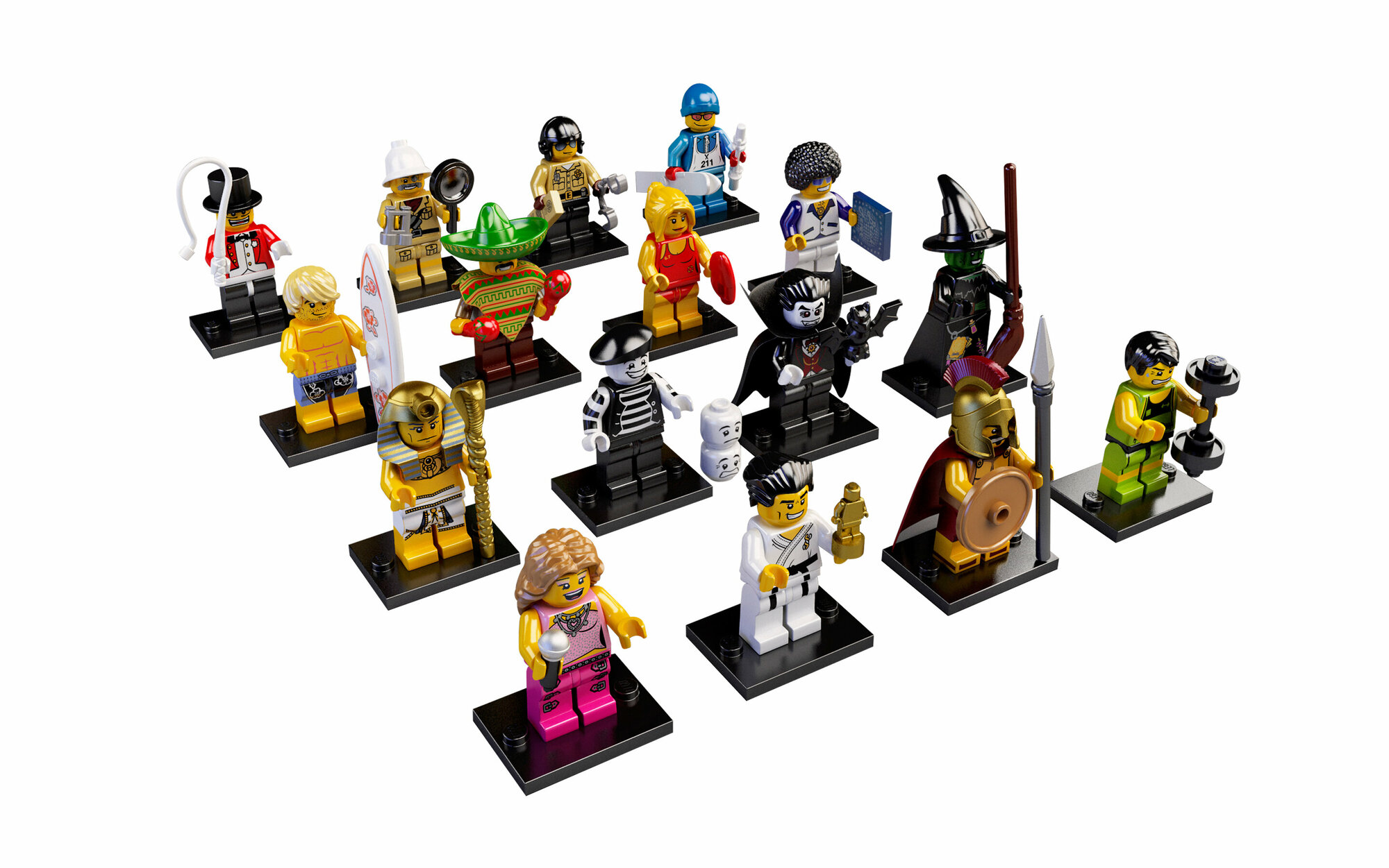 Конструктор LEGO Minifigures 8684 Серия 2 (полная коллекция из 16 минифигурок)