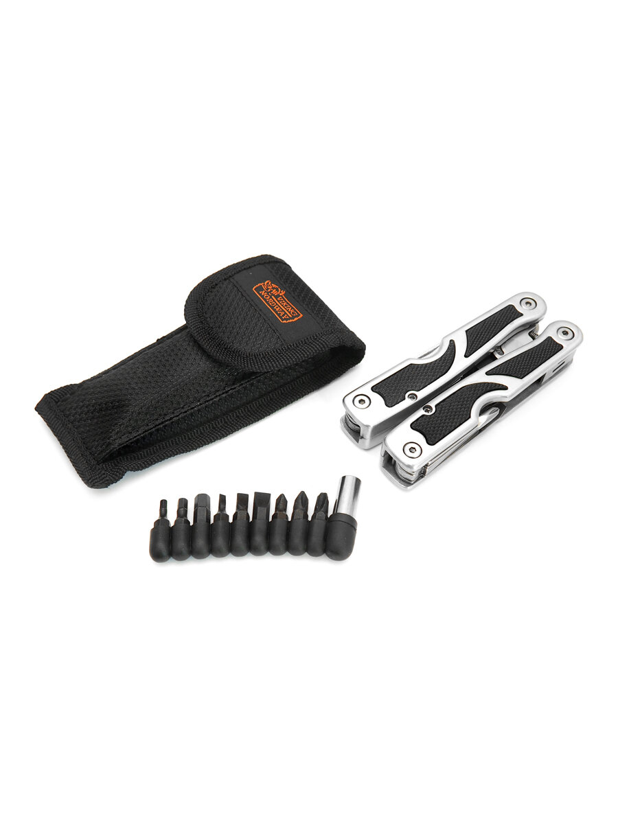 Мультитул с битами Viking Nordway TM801, сталь 420, чехол нейлон — фото 1