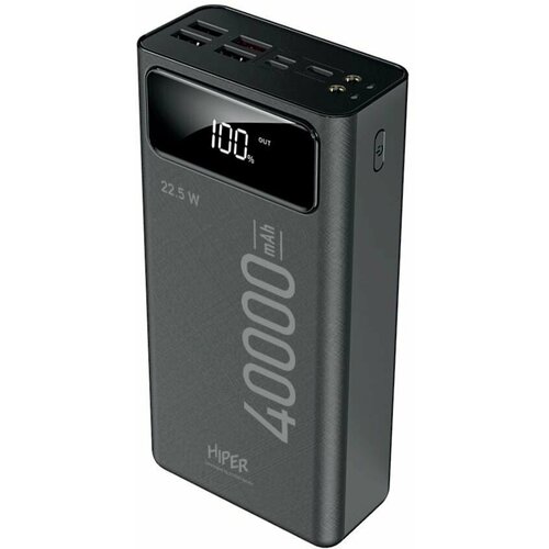 Универсальный внешний аккумулятор Hiper Delta 40000 черный 499600₽