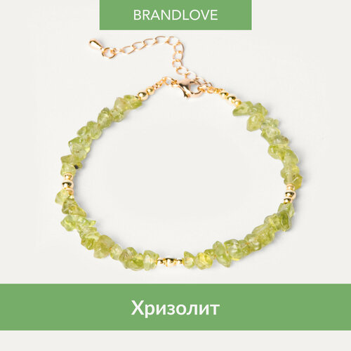 Браслет-нить BL Jewelry Dolcezza, турмалин, гранат, хромдиопсид, апатит, хризолит, 1 шт., размер 18 см, зеленый