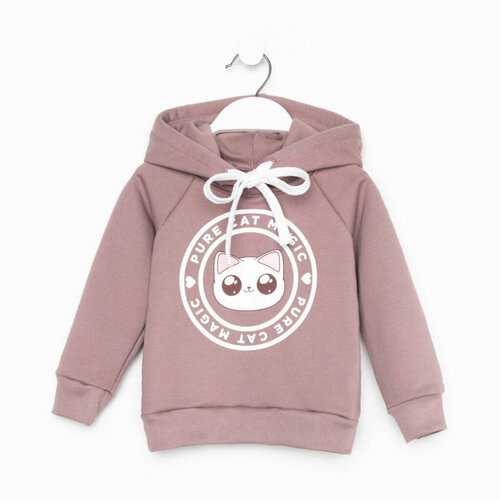 фото Худи kaftan, размер 98/104, коричневый