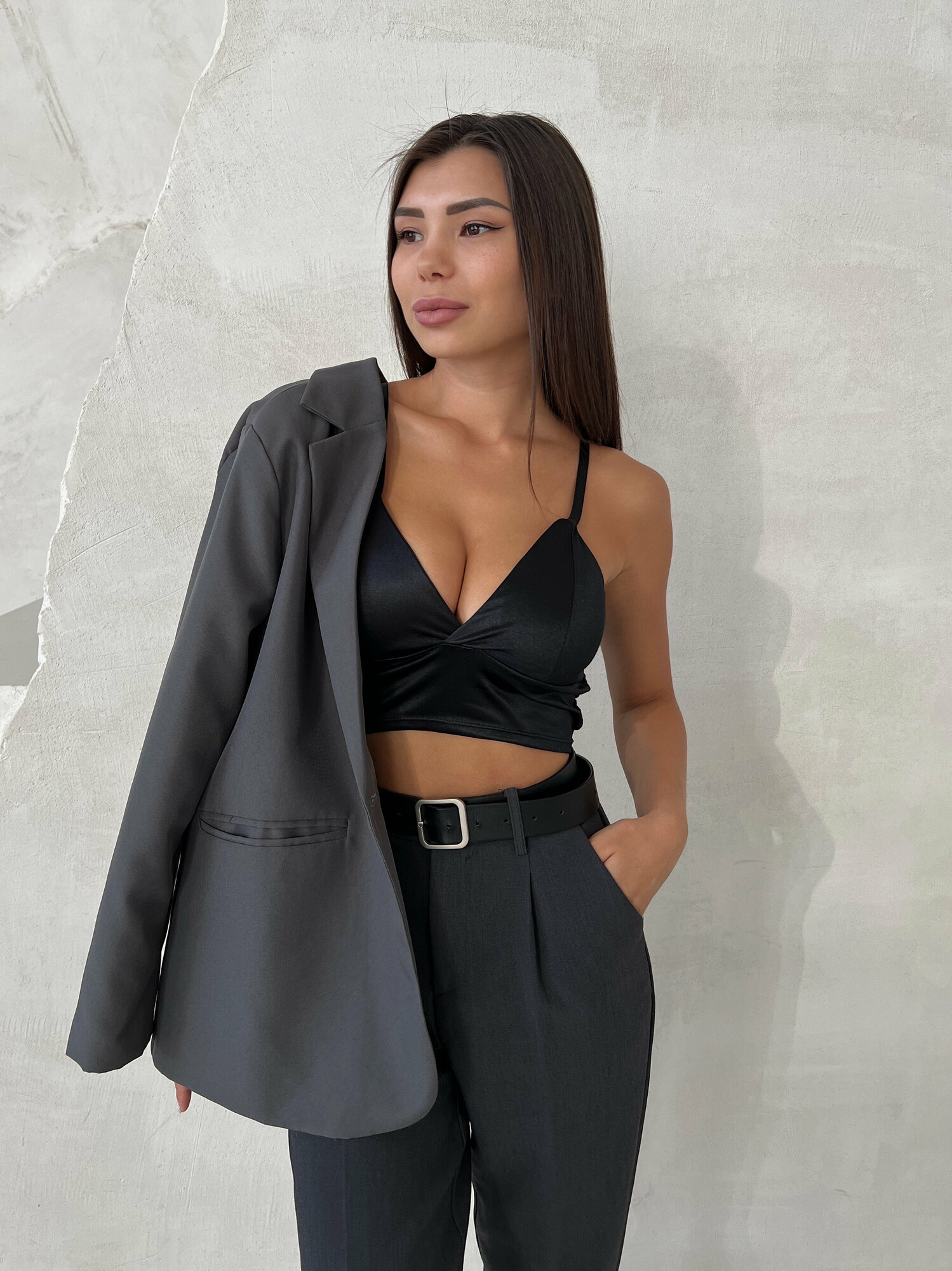 Топ LOOKTOP, 1 шт., размер 40-44, черный — фото 1