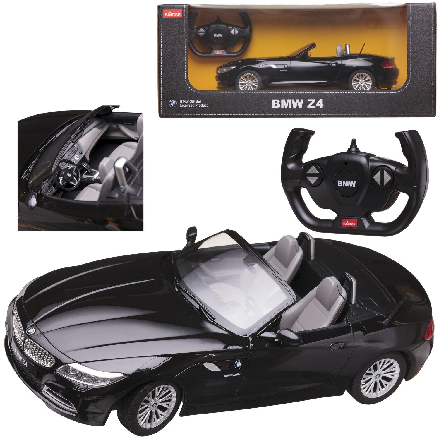 Машина р у 1:12 BMW Z4, цвет черный 40300B