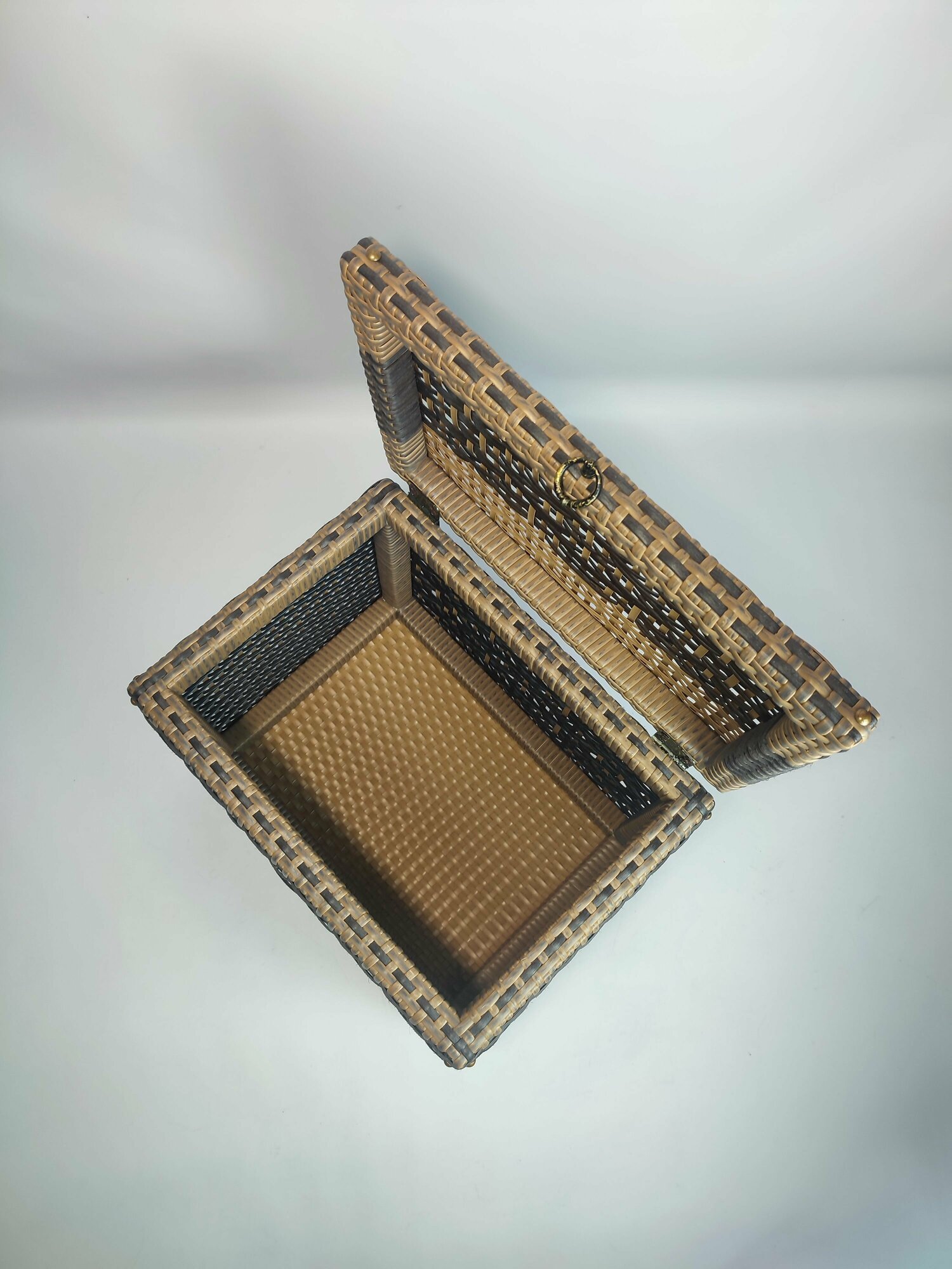сундук ящик для хранения из искусственного ротанга - фотография № 13