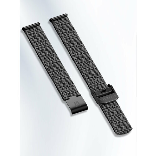 фото Браслет l'terrias, фактура плетеная, размер 16мм, черный