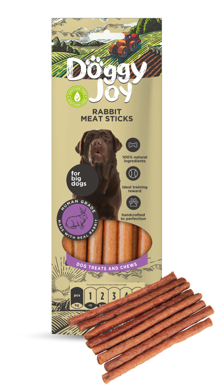 Лакомство для собак Doggy Joy "Мясные колбаски из кролика" 45г