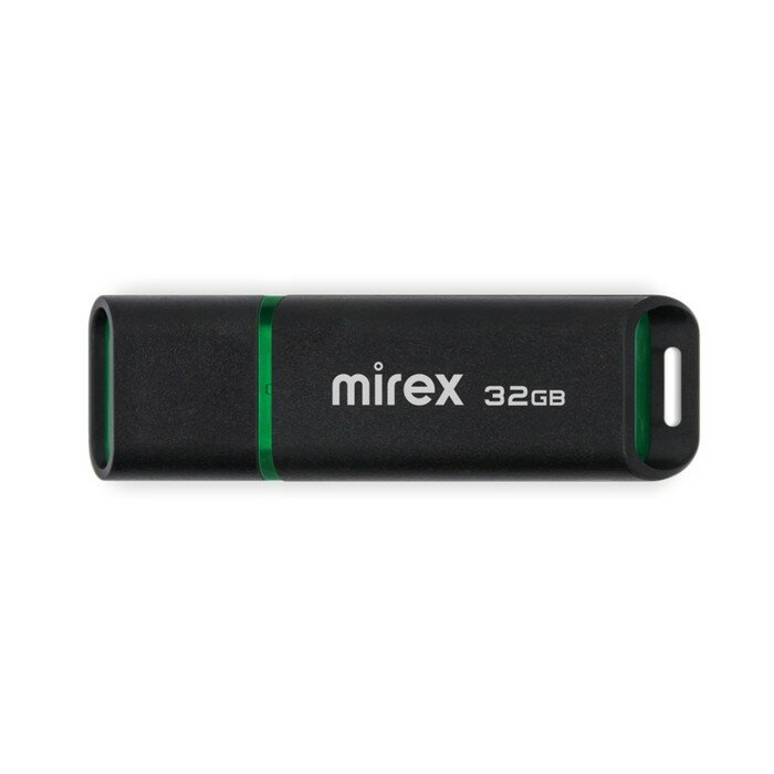 Флешка Mirex SPACER, 32 Гб , USB3.0, чт до 100 Мб/с, зап до 40 Мб/с, чёрная