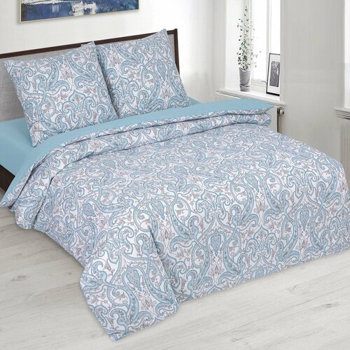 Постельное белье 1.5-спальное Поплин с простыней на резинке 140х200 (наволочки 70x70 2 шт.) арт. 930 