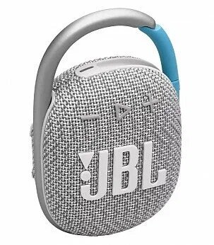 Портативная колонка JBL Clip 4 Eco, Белый (JBLCLIP4ECOWHT)