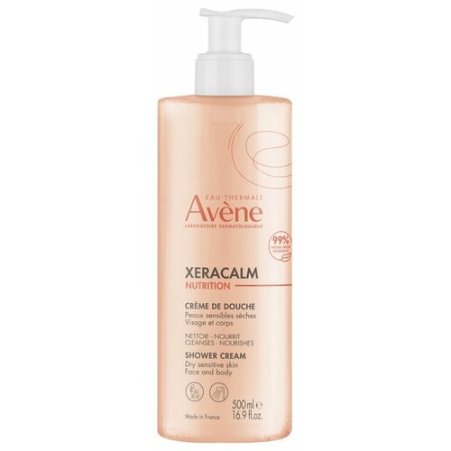 AVENE XERACALM Nutrition Легкий питательный очищающий крем- гель, 500 мл avene xeracalm nutrition гель легкий питательный очищающий 500 мл