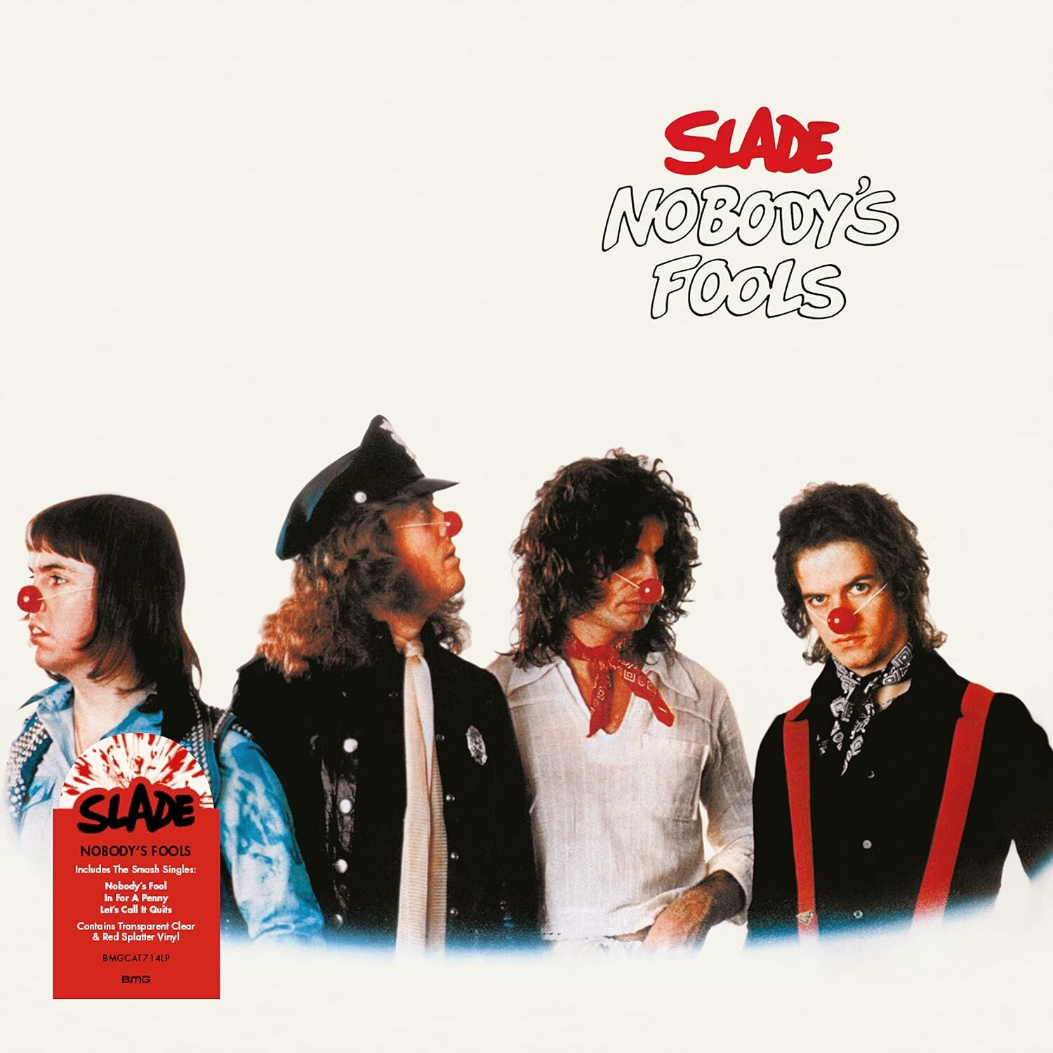 Виниловая пластинка Slade - Nobodys Fools ( Transparent Clear/Red Splatter LP)