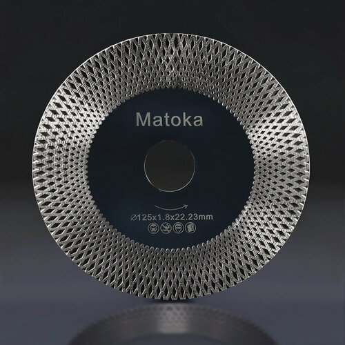 Изображение товара Диск алмазный Matoka 125 x 1,8 x 22.23 по керамограниту и твердой керамике, 1 шт.