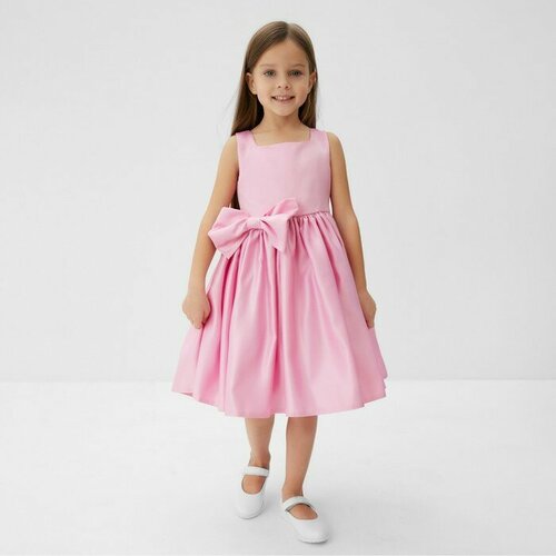 Платье нарядное детское KAFTAN, рост 86-92 см (28), розовый легинсы kaftan размер 28 розовый