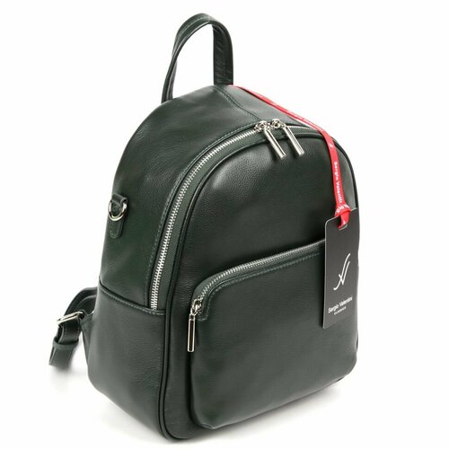 фото Рюкзак sergio valentini, фактура гладкая, зеленый