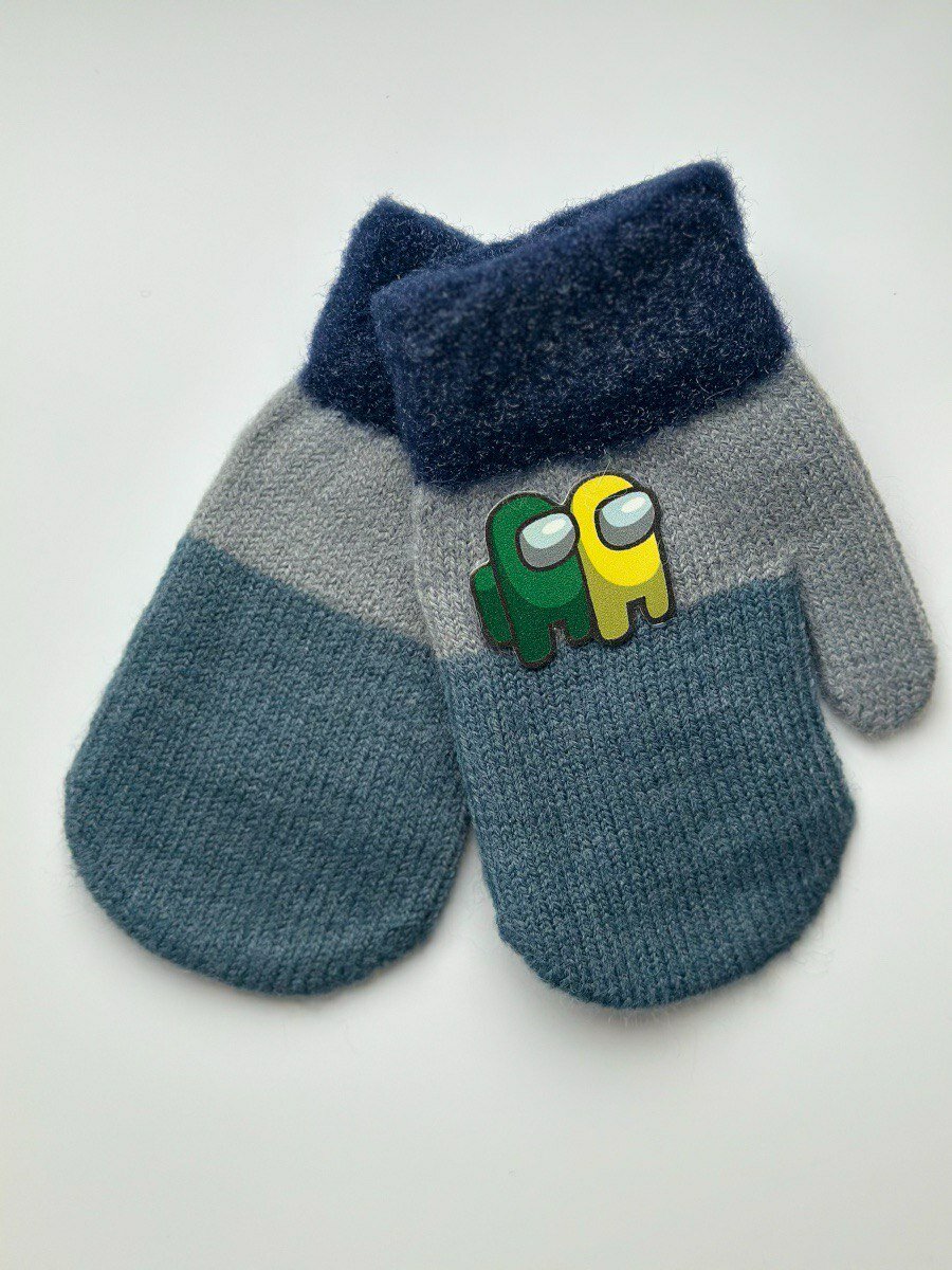 фото Варежки детские, варежки детские зимние, демисезонные для мальчиков Амонг Ас