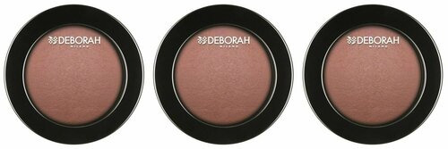 Deborah Milano Румяна запеченные Hi-Tech Blush, тон 46 Персиково-розовый, 4 г, 3 шт