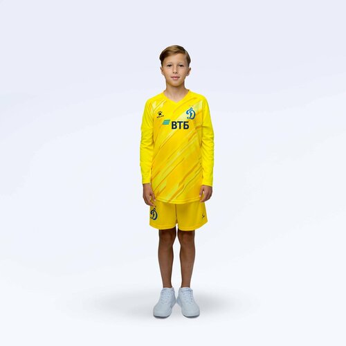 Форма спортивная ФК Динамо Москва, размер 130, желтый спортивная форма фк динамо москва размер 130 зеленый
