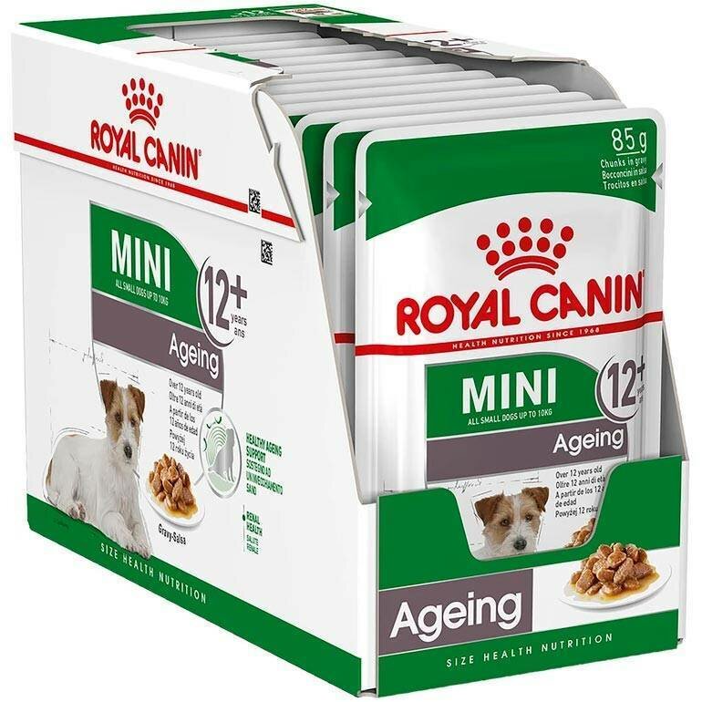 Влажный корм для пожилых собак Royal Canin Mini Ageing 12+ pouch (для мелких и карликовых пород)